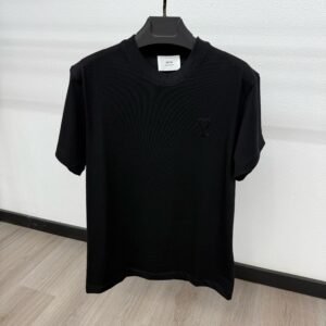 Ami Zwart T-Shirt Small Logo