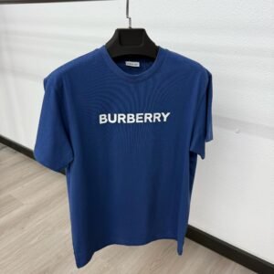 Burberry Text T-Shirt Dark Blue