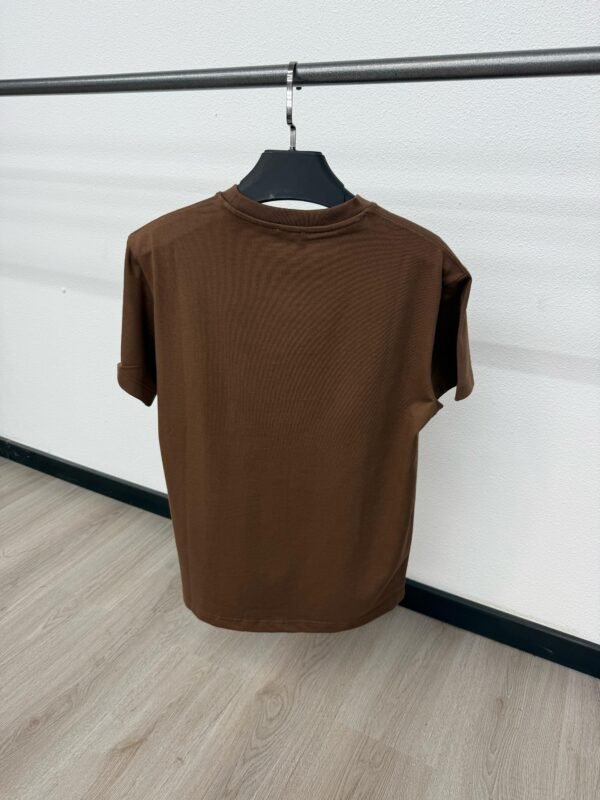 Burberry Text T-Shirt Brown - Image 2