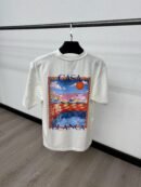 Casablanca White T-Shirt Blue Logo
