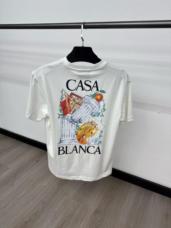 Casablanca Broken T-Shirt White - Image 2