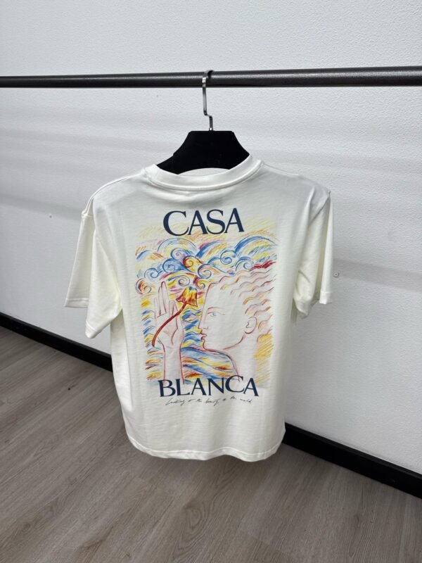 Casablanca Ghosty T-Shirt White - Image 2