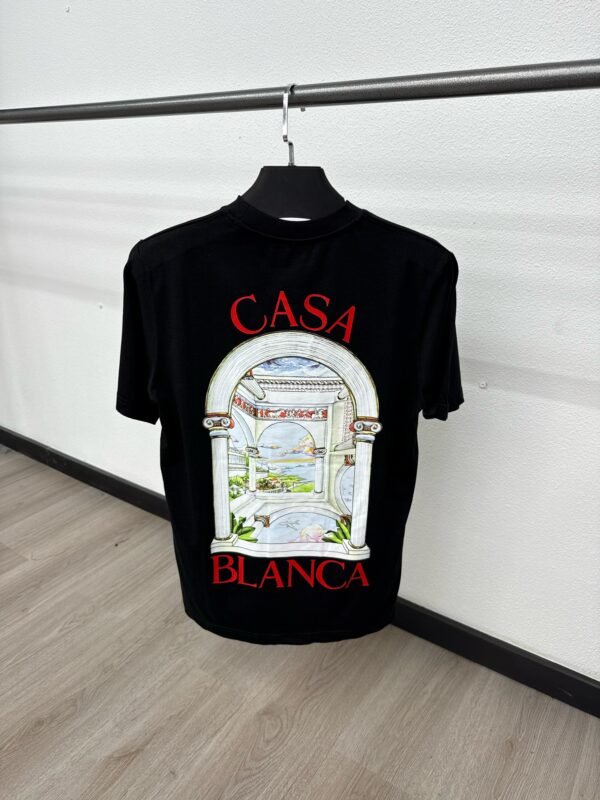 Casablanca Window Black T-Shirt - Image 2