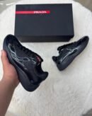 Prada Cups Glimmend Zwart Sneakers
