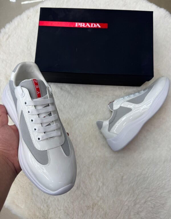 Prada Cups Glimmend Wit Sneakers - Image 3