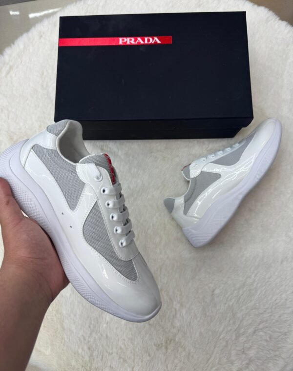 Prada Cups Glimmend Wit Sneakers - Image 2