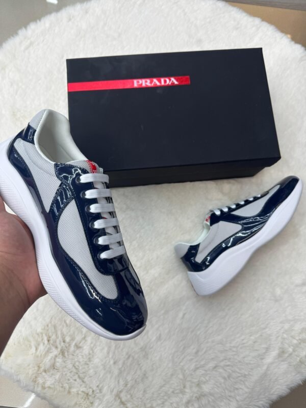 Prada Cups Glimmend Blauw Sneakers - Image 2