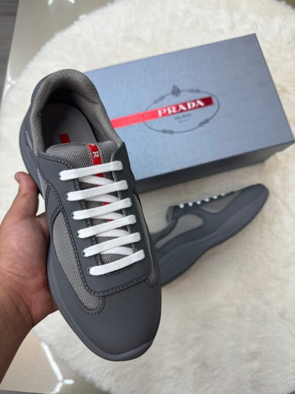 Prada Cups Mat Grijs Sneakers - Image 3