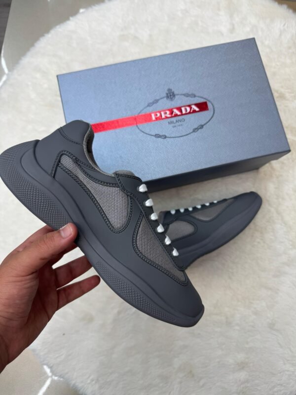 Prada Cups Mat Grijs Sneakers - Image 2
