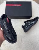 Prada Cups Glimmend Zwart Sneakers