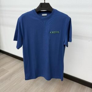 Christian Dior Tshirt Dark Blue Green Logo