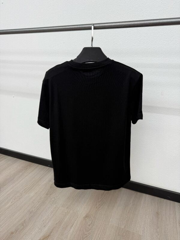 Christian Dior Grey Logo Zwarte T-Shirt - Image 2
