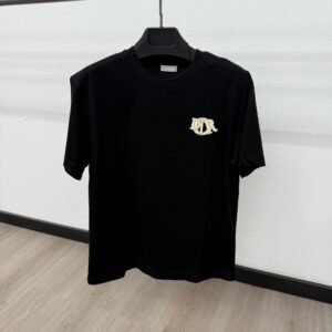 Christian Dior Grey Logo Zwarte T-Shirt