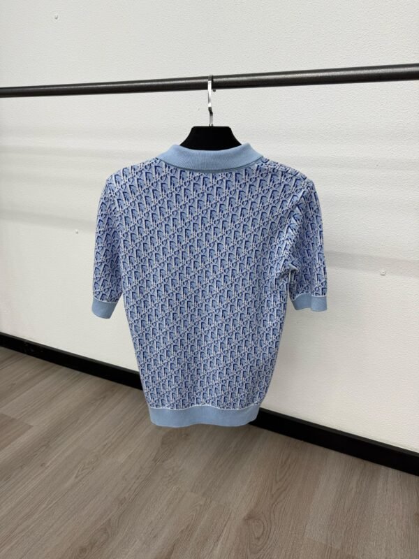 Christian Dior Oblique Polo Light Blue - Image 2