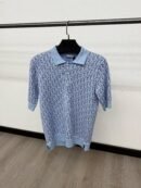Christian Dior Oblique Polo Light Blue