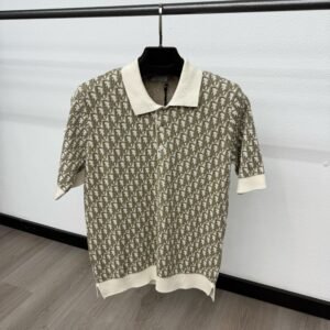 Christian Dior Oblique Polo Beige