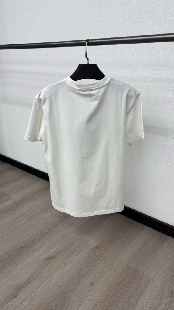 Christian Dior Schuingedrukt Logo White T-Shirt - Image 2