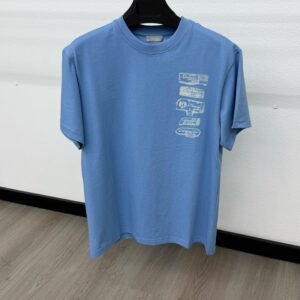 Christian Dior Verticaal Blue T-Shirt