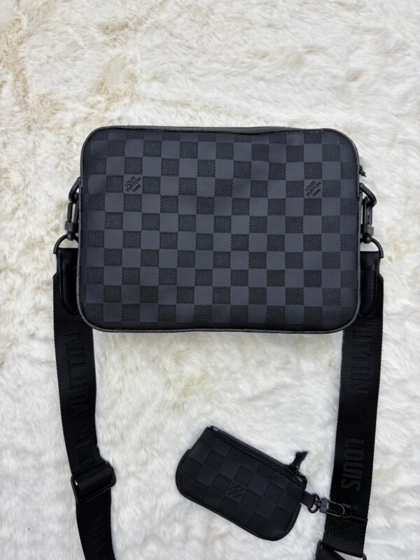 Louis Vuitton Duo Messenger Bag Black on Black - Image 2