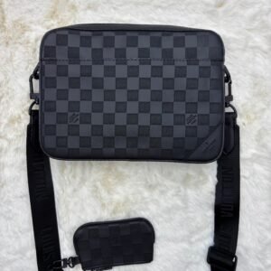 Louis Vuitton Duo Messenger Bag Black on Black