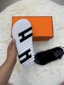 Hermes Genius Sandal Black White