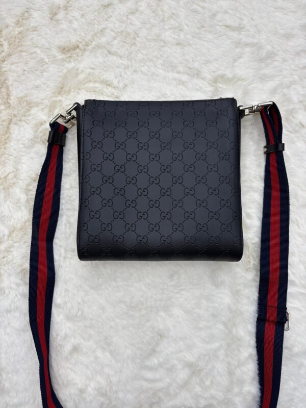 Gucci Black Leather Small Messenger Bag - Image 2