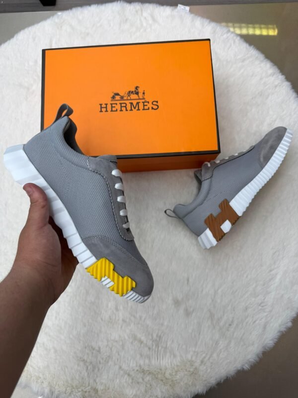 Hermes Bouncing Grey Brown Logo - Image 2