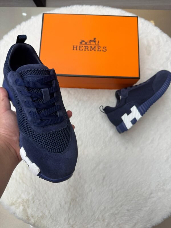 Hermes Bouncing Blue Suede - Image 3