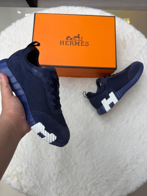 Hermes Bouncing Blue Suede - Image 2