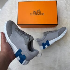 Hermes Bouncing Grey Blue Logo