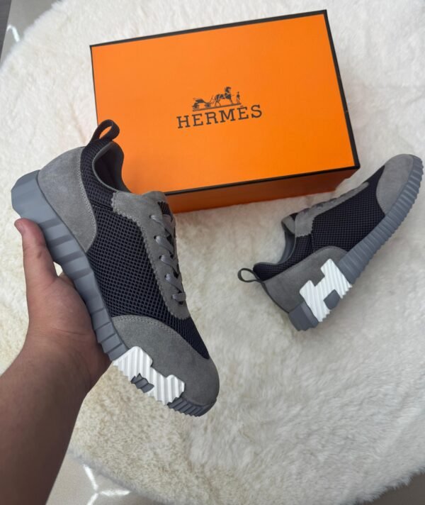 Hermes Bouncing Grey Suede - Image 3