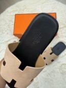 Hermes Izmir Zalm Beige Slippers