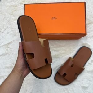 Hermes Izmir Licht Bruin Slippers