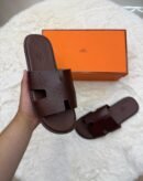 Hermes Izmir Donker Bruin Slippers