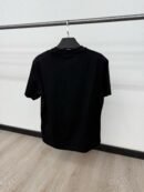 Moncler T-Shirt Zwart Logo Mid