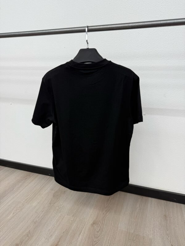 Moncler T-Shirt Zwart Logo Mid - Image 2