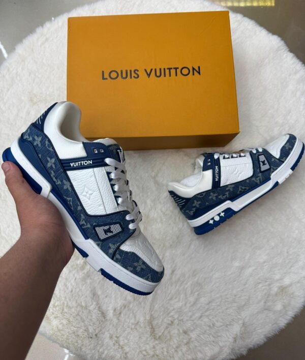 Louis Vuitton Trainers Blue - Image 2