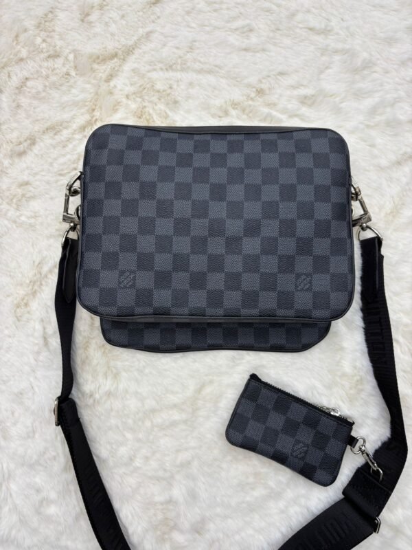 Louis Vuitton Trio Bag Black Grey - Image 2