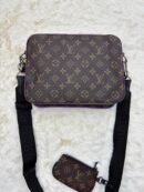 Louis Vuitton Trio Bag Brown Purple