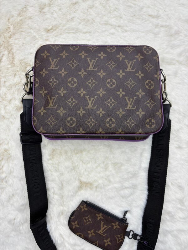 Louis Vuitton Trio Bag Brown Purple - Image 2