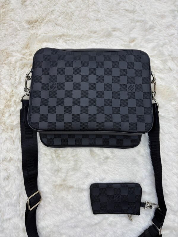 Louis Vuitton Trio Bag Black on Black - Image 2