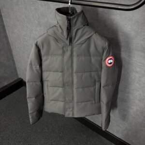 Canada Goose Mac Millan Grey, Red Logo High Quality