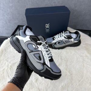 Christian Dior B30 Grey Black , Zwarte zool