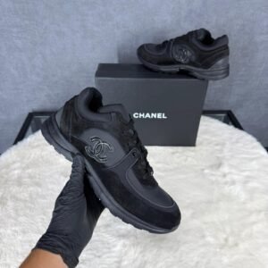 Chanel Sneakers Black on Black