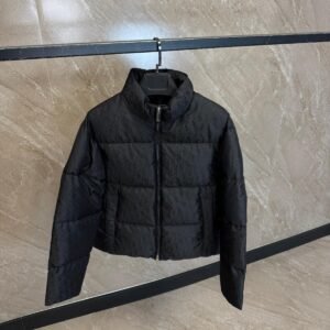 Christian Dior Oblique Black Winterjacket High Quality