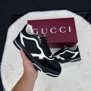 Gucci GG Re-Web Sneakers Black White
