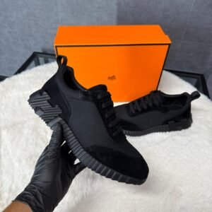 Hermes Bouncing Black on Black Sneakers