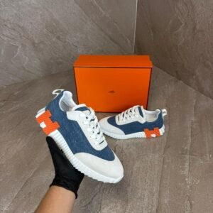 Hermes Bouncing Sneakers Blue White