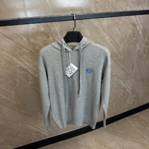 Loewe Hoodie Grijs, Blue Logo