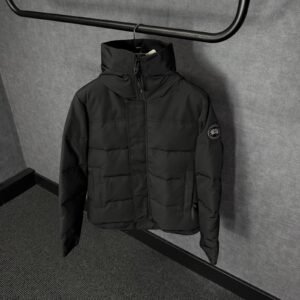 Canada Goose Mac Millan Black, Black Logo High Quality